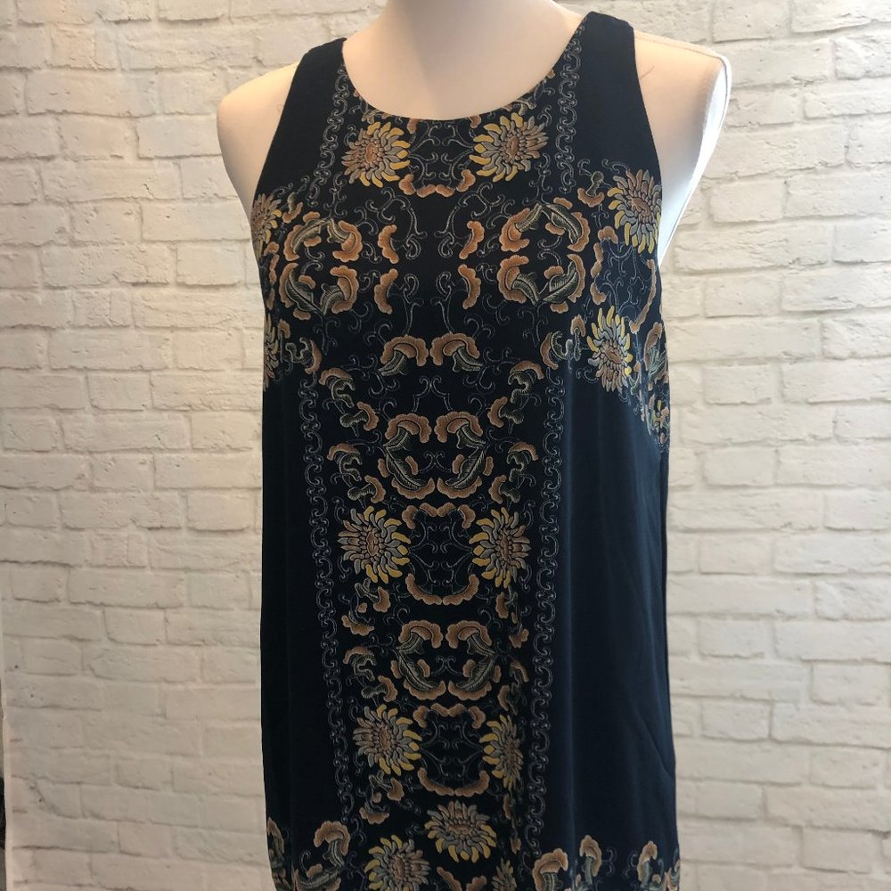 Max Studio Navy Sleeveless Top, Size M